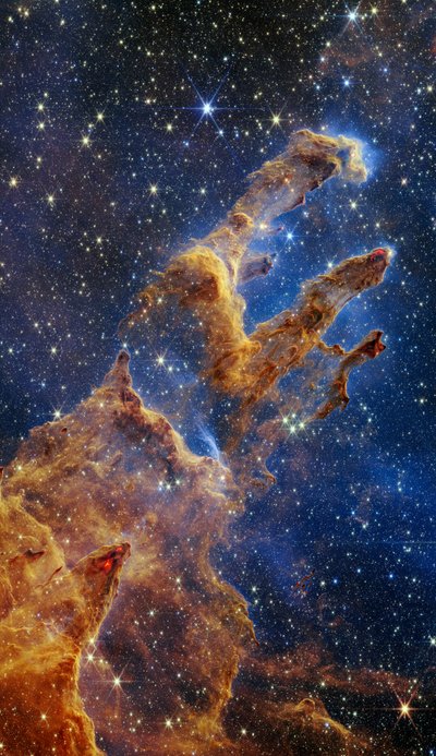 I Pilastri della Creazione (Immagine Webb NIRCam) da James Webb Space Telescope (NASA)