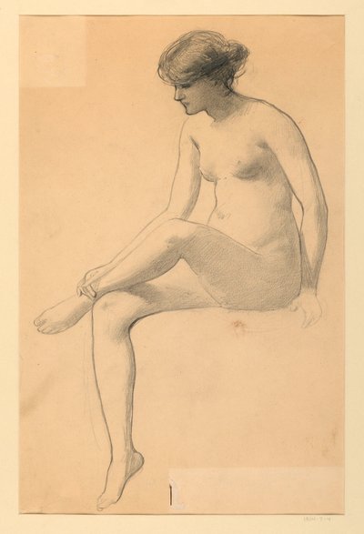 Nudo Femminile Seduto da James Wells Champney