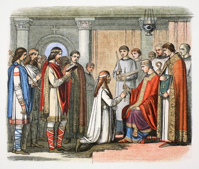 Battesimo del re Guthrum, 878, 1864 da James William Edmund Doyle