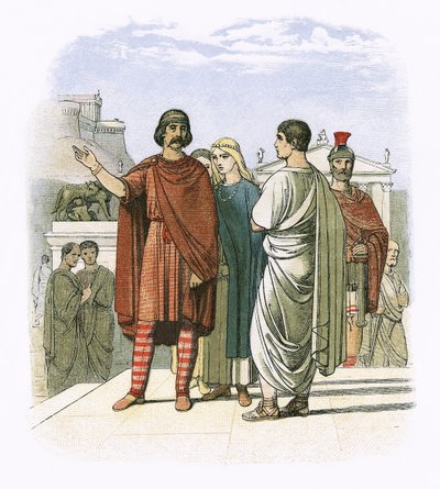 Carataco a Roma nel 52 d.C. da James William Edmund Doyle