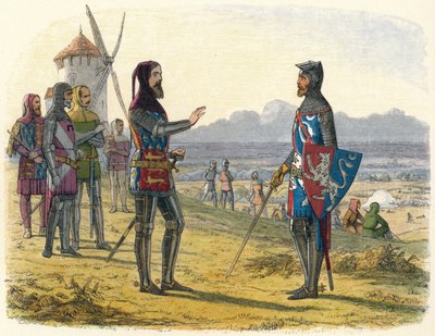 Edoardo rifiuta soccorso a suo figlio a Crecy, 1346 1864 da James William Edmund Doyle