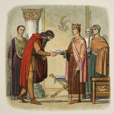 Enrico autorizza Dermod a raccogliere forze, 1170, da Una cronaca d