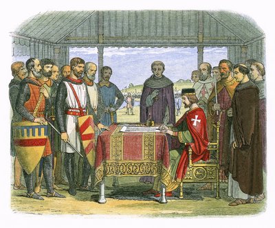 Il re Giovanni firma la Magna Carta da James William Edmund Doyle
