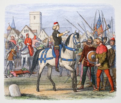 Re Riccardo II incontra i ribelli a Smithfield, Rivolta dei Contadini da James William Edmund Doyle