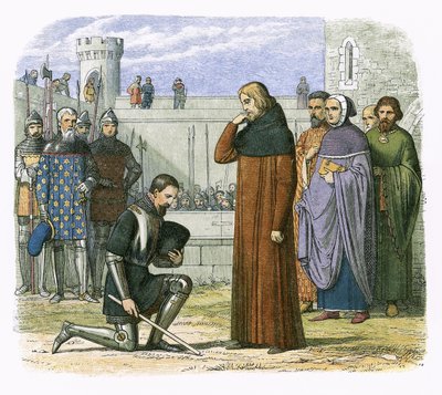 Incontro tra Riccardo II e Enrico Bollinbroke in cui Enrico chiede il trono da James William Edmund Doyle