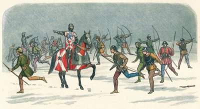 Stratagemma di Lord Fauconbridge a Towton, 1461 1864 da James William Edmund Doyle