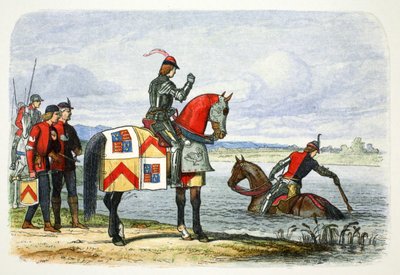 Il Duca di Buckingham trova il Severn impraticabile, 1483, 1864 da James William Edmund Doyle