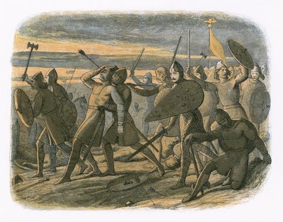 La morte di Harold nella battaglia di Hastings da James William Edmund Doyle