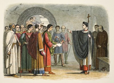 Tommaso Becket proibisce al conte di Leicester di emettere sentenza su di lui da James William Edmund Doyle
