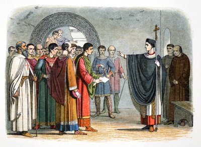Thomas a Becket proibisce al conte di Leicester di emettere sentenza su di lui da James William Edmund Doyle