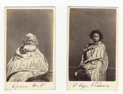 Epuni Hutt ed Eliza Porirua, c.1865 da James Wrigglesworth