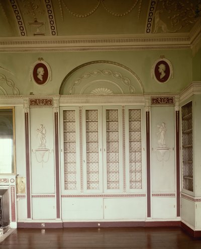 Heveningham Hall, Suffolk: biblioteca, 1778-80 da James Wyatt