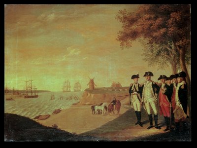 Washington e generali a Yorktown da James the Elder Peale