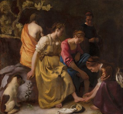 Diana e le sue compagne, c.1655-56 da Johannes Vermeer