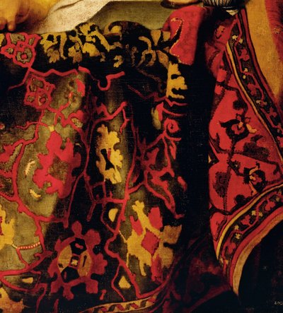 Vestito ricamato (dettaglio) da Jan (attr. to) Vermeer