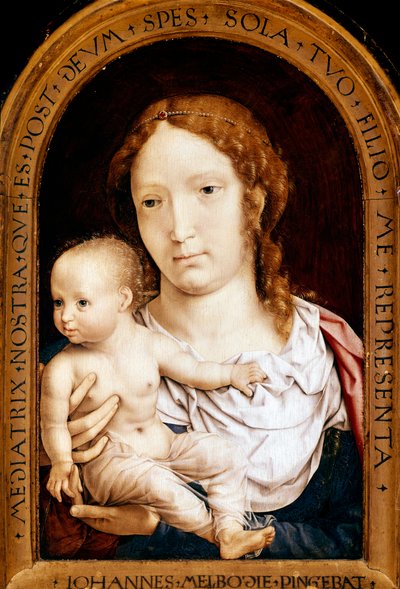 Vergine con bambino. Dittico Carondelet da Jan (c.1472 c.1533) Gossaert