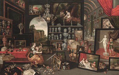 Allegoria della vista (olio su tela) da Jan (follower of) Brueghel