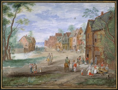 Il plein a Gouda in inverno da Jan (follower of) Brueghel