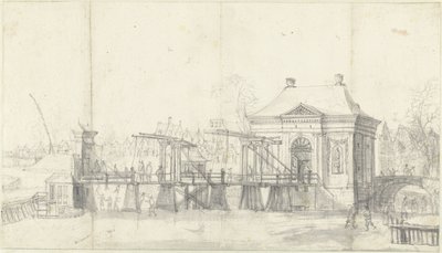 Porta Heiligeweg ad Amsterdam in inverno da Jan Abrahamsz. Beerstraten