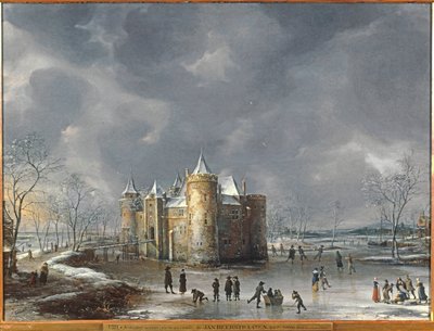 Il castello di Muiden in inverno da Jan Abrahamsz. Beerstraten