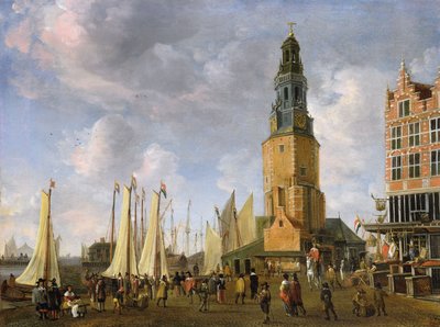 La torre degli impacchettatori di aringhe, Amsterdam da Jan Abrahamsz. Beerstraten