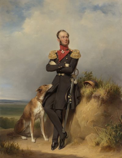 Ritratto di Guglielmo II, Re dei Paesi Bassi da Jan Adam Janszoon Kruseman