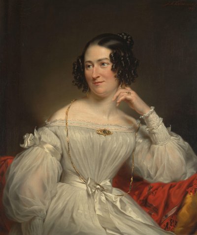 Ritratto di Abrahamina Henriëtte Wurfbain (1808-1883), moglie di Jacob de Vos Jz da Jan Adam Kruseman (signed by artist)