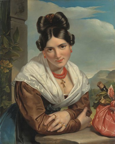 Ragazza che Riposa da Jan Adam Kruseman