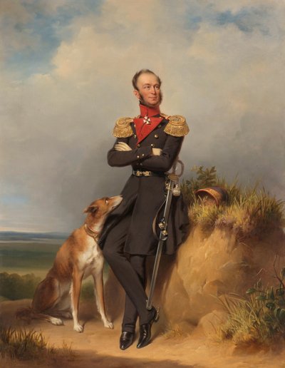 Ritratto di Guglielmo II, Re dei Paesi Bassi da Jan Adam Kruseman