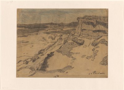 Costa rocciosa con spiaggia da Jan Adam Zandleven