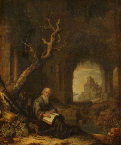 Un Eremita in una Rovina da Jan Adriaensz. van Staveren