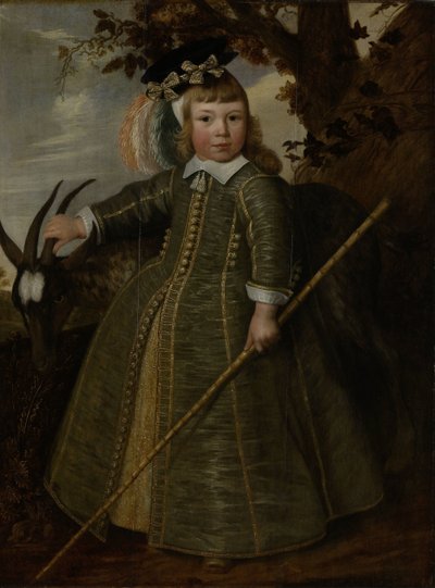Ritratto di un ragazzo con una capra da Jan Albertsz. Rotius