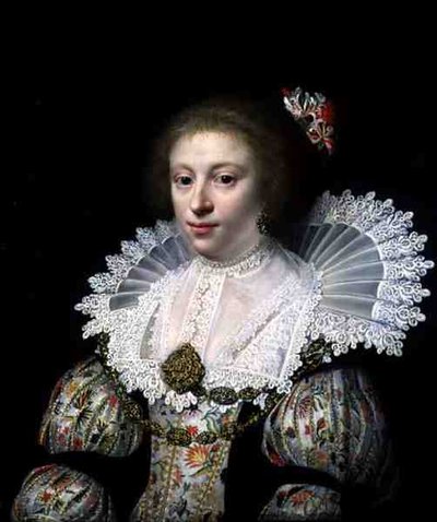 Ritratto di una Signora Elegante con un Vestito Ricamato da Jan Anthonisz. van Ravesteyn