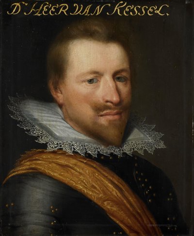 Ritratto di Willem Adriaen, Conte di Hornes, Signore di Kessel e Westwezel, Generale di Artiglieria da Jan Antonisz van Ravesteyn (workshop of)