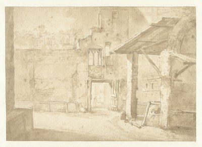 Luogo di sosta in Italia da Jan Asselijn (rejected attribution)
