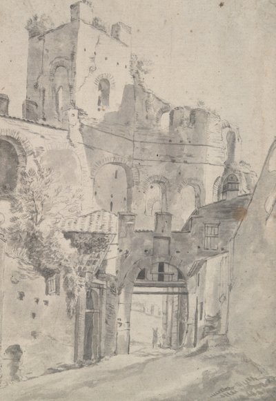 Rovine romane: torre e porta da Jan Asselijn