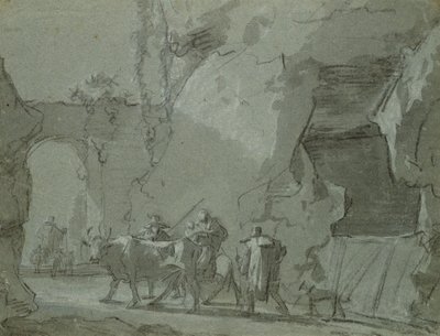 Pastori Davanti a un Arco, c.1650-52 da Jan Asselijn