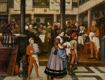 Frans Floris a un banchetto della Gilda di San Luca da Jan August Hendrik Baron Leys