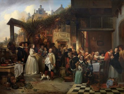 Matrimonio nelle Fiandre nel XVII secolo da Jan August Hendrik Baron Leys