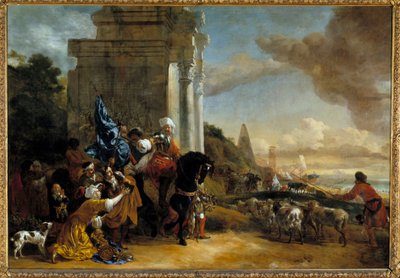 Partenza di una truppa orientale o Les corsaires repousses da Jan Baptist Weenix