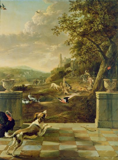 Scena di caccia da Jan Baptist Weenix