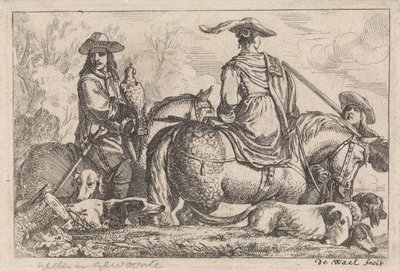 Caccia con il falcone da Jan Baptist de Wael