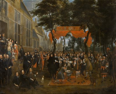 La Ricezione di Carlo II e dei suoi Fratelli da Jan Baptist van Meunincxhove