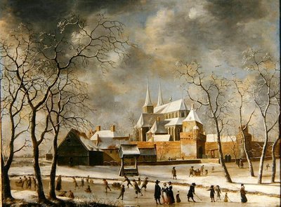 La città di Deventer da Jan Beerstraten