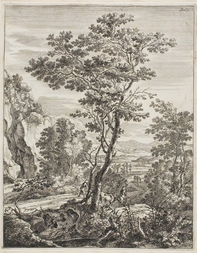Il grande albero, da Paesaggi eretti italiani da Jan Both