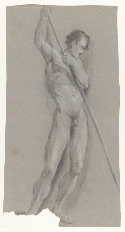 Uomo nudo con bastone da Jan Brandes (possibly)