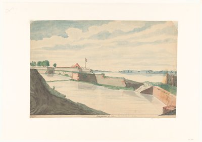 Forte Kranganoor presso Cochin da Jan Brandes (signed by artist)