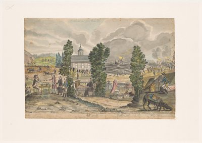 Rappresentazione allegorica della minaccia di guerra in Svezia da Jan Brandes