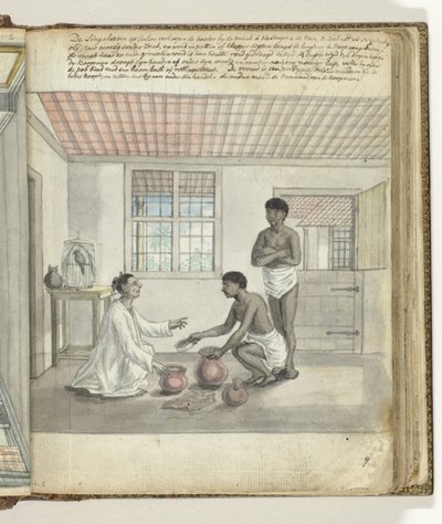 Commercio di burro a Ceylon da Jan Brandes