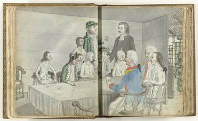 Compagnia di carte europea a Ceylon da Jan Brandes